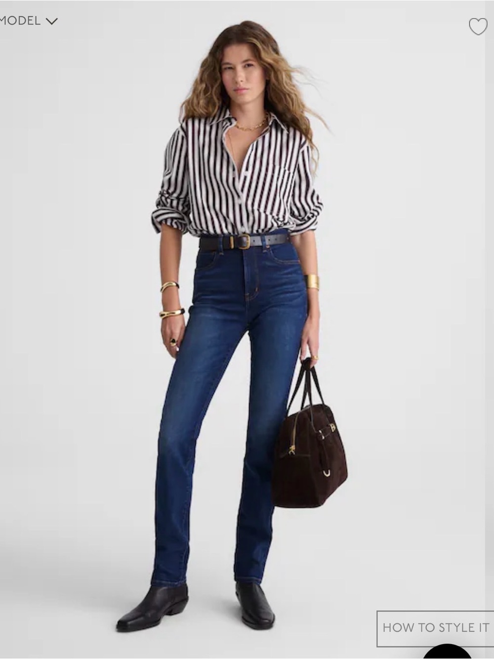 Madewell Dark Blue Straight-Leg Mid-Rise Jeans